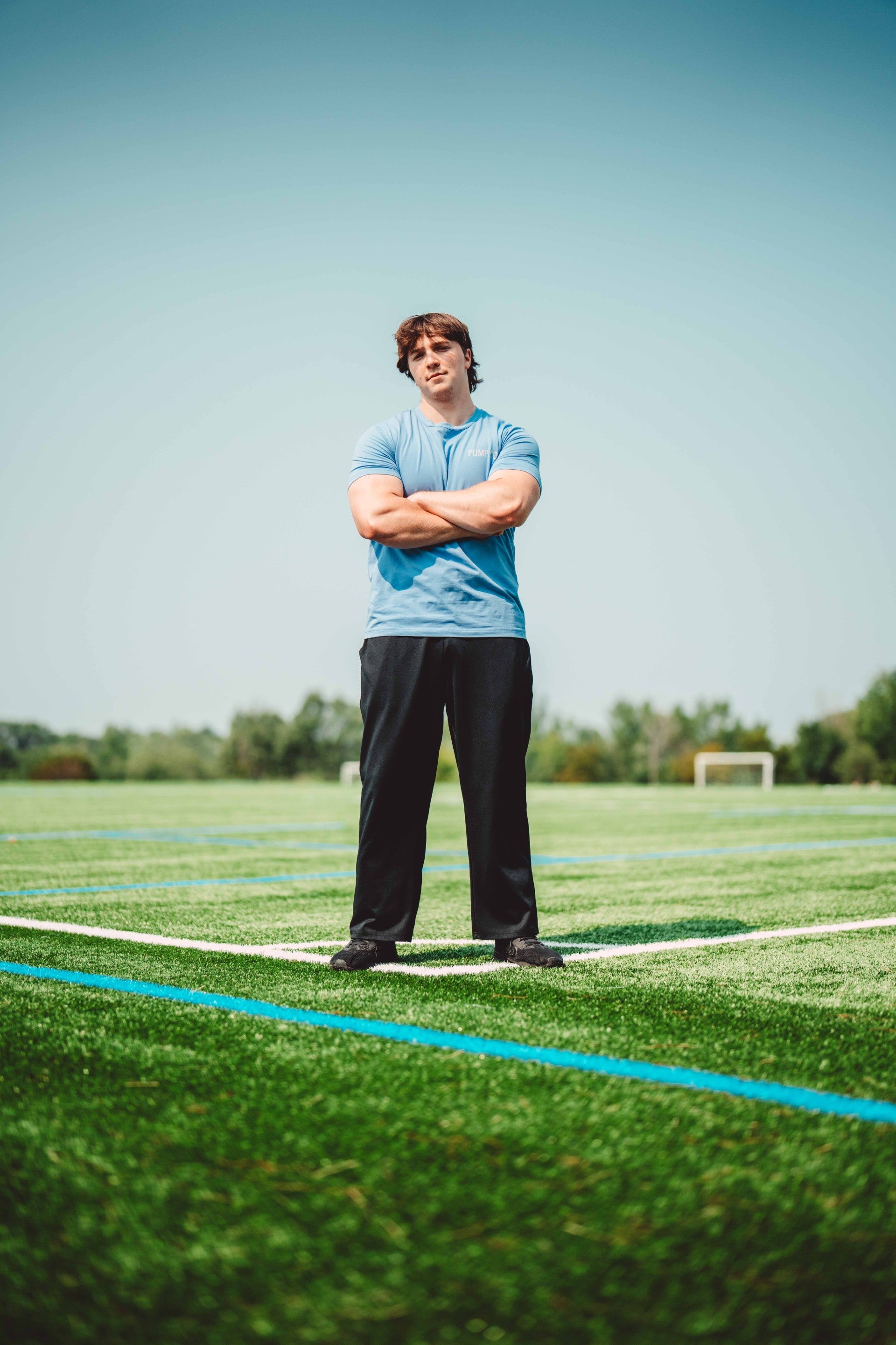 Light Blue Relaxed Heavyweight Compression